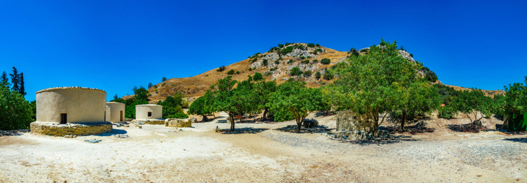 Original neolithic dwellings at Choirokoitia, Cyprus