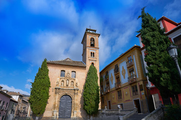 Saint Gil and Ana church in Granada Spain