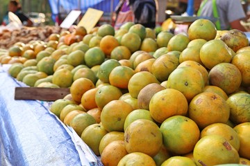 orange fruit at street food