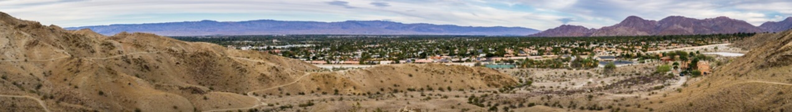 Panoramic View Of Palm Desert, Coachella Valley, California