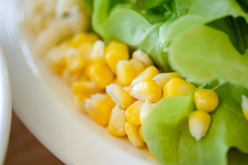 Delicious green salad