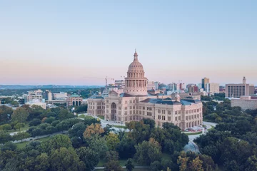 Deurstickers Capitol of Texas © Hank + Tank