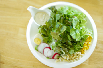 Delicious green salad