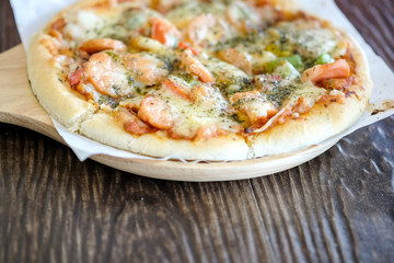 closeup Pizza Homemade