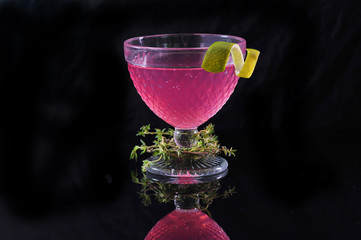 cocktail rose citron