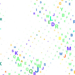 Abstract texture with letters.