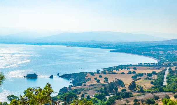 Aerial view of Polis on Cyprus