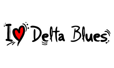 Fototapeta na wymiar Delta Blues music style love