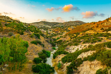 Natural park near Petra tou Romiou alas Aphordite's rock on Cyprus