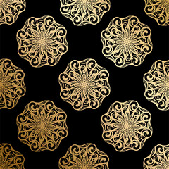 Luxury gold ornament. Vector pattern