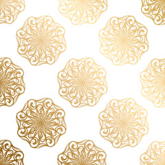 Luxury gold ornament. Vector pattern