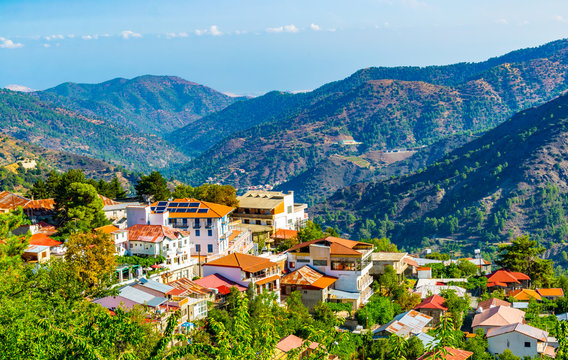 Pedoulas village on Cyprus