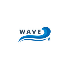 Water wave Logo Template - Vector icon 