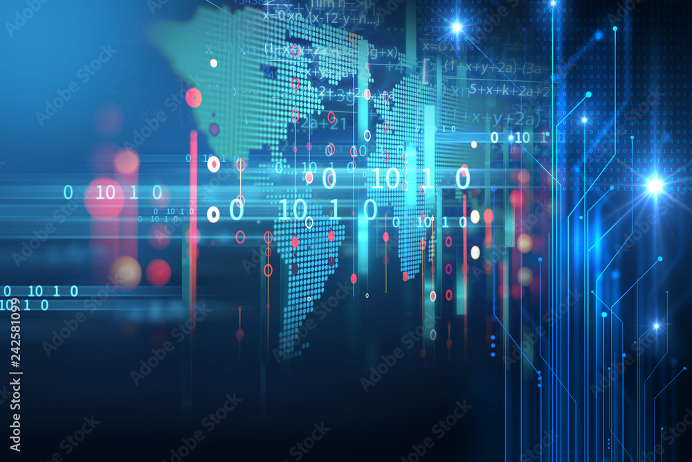 Aufkleber Programming code abstract technology background of software developer and  Computer script