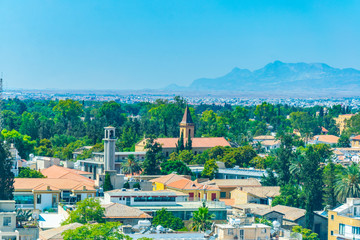Aerial view of Nicosia, Cyprus