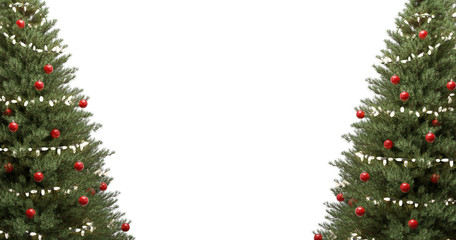 Fototapeta na wymiar christmas trees 3d-illustration