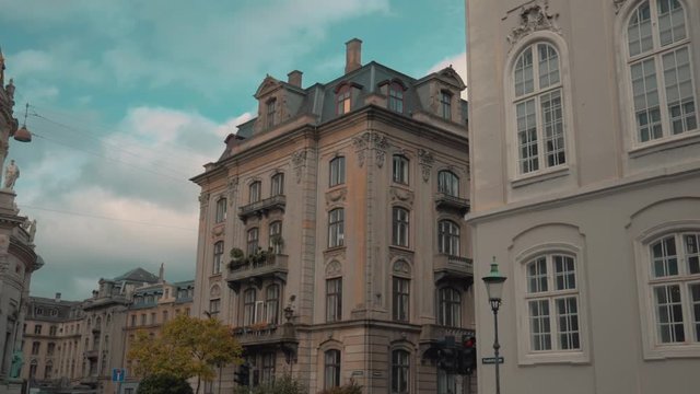 Old building in Copenhagen near Castle Amalienborg
