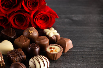 Chocolates and Roses  Perfect Combination for the Woman You Love