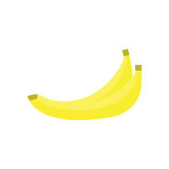 banana flat icon. colored vector design illustration