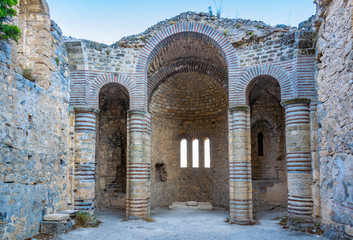 Ruins of St. Hilarion castle in the northern Cyprus