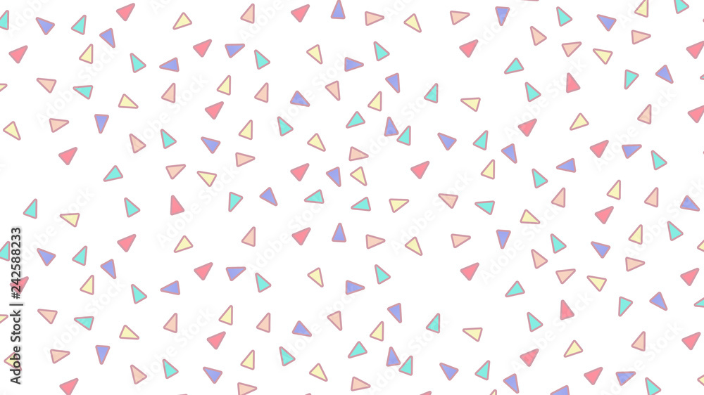 Poster abstract pattern with triangles in soft gradient pastel background in sweet color