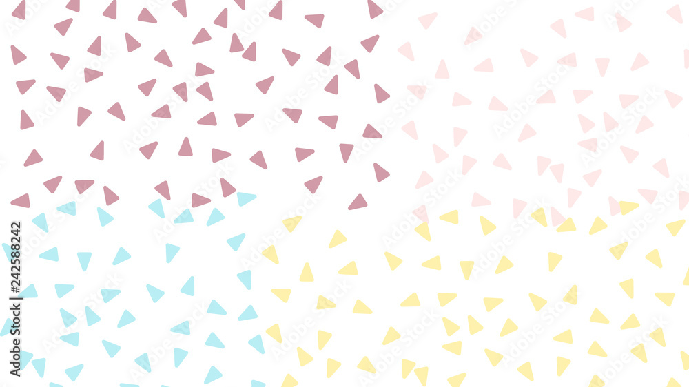 Aufkleber abstract pattern with triangles in soft gradient pastel background in sweet color