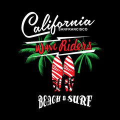 california typography for t shirt and other use  vector - 242588450