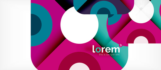 Abstract round elements composition background, organic design