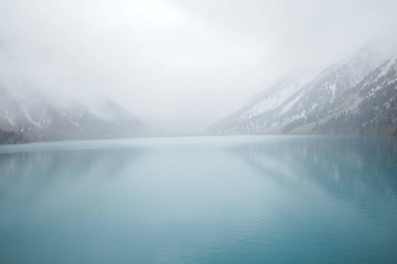 Big Almaty Lake ,Tien Shan mountains in Almaty, Kazakhstan