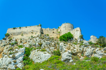 Ruins of Kantara castle in the northern Cyprus
