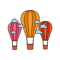 Fototapeta premium hot air balloon isolated icon