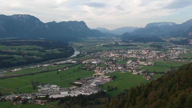 the city of W&radic;&part;rgl from above