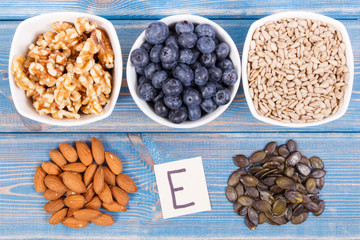 Natural products or ingredients as source vitamin E, minerals and dietary fiber