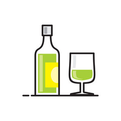 Fizzy drink icon on white background for graphic and web design, Modern simple vector sign. Internet concept. Trendy symbol for website design web button or mobile app