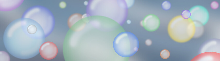 esferas burbujas de colores