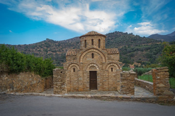Fototapeta na wymiar Heraklion, Crete - 10 01 2018: Panagia Church of Lumbinies