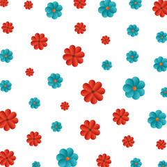 beautiful flowers pattern background
