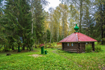 The holy spring of Adrian Poshekhonsky near the village of Zadnevo, Poshekhonsky district.