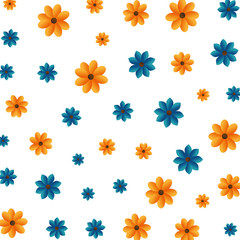 beautiful flowers pattern background