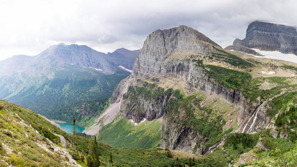 Waterfalls, lakes, mountains in Glacier National Park