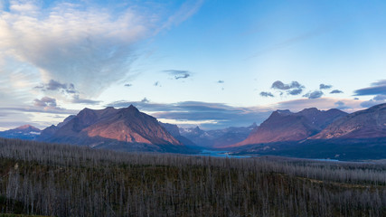 Sunrise in Glacier National Park