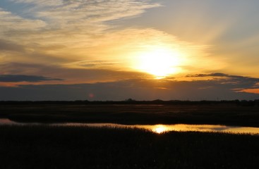 夕景　渡良瀬　秋　とちぎ