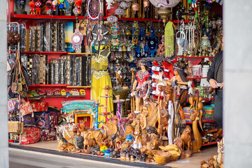 One of numerous gift shops on streets of Turkey