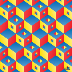 Obraz premium Abstract background with cubes. Eps10 vector illustration.