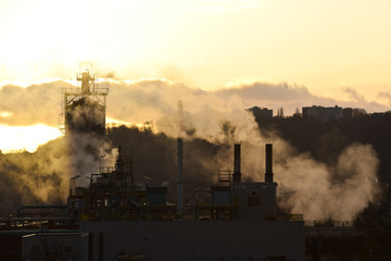 usine pollution fumée co carbone environnement planete