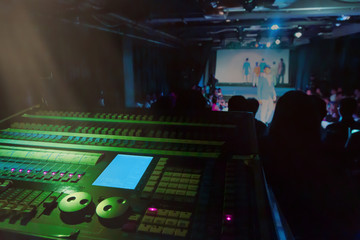 Sound  and light control devices for performances