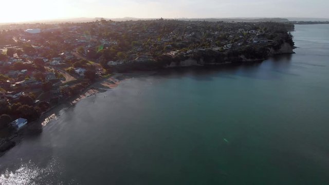 Aerial view of Howick, It is an eastern suburb of Auckland, New Zealand, forming part of what is sometimes called East Auckland. Howick is home to numerous historical buildings,