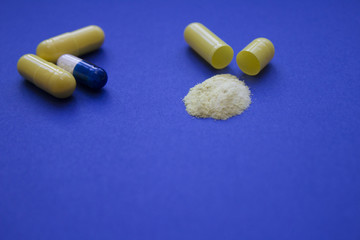 opened pills and powder