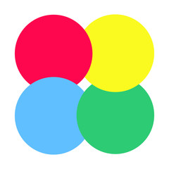 Modern circle flat style design infographics icon sign vector illustration isolated on white background.