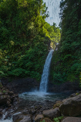 Rain Forest Blue Waterfall in Costa Rica